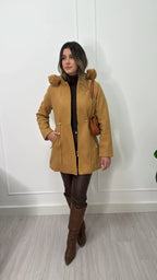 Parka de Lã Batida Suíça – Elegância e Conforto