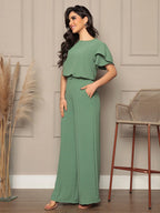 Conjunto Feminino Blusa e Calça Pantalona
