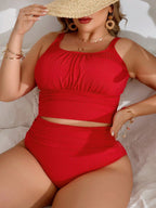 Tankini Feminino Plissado