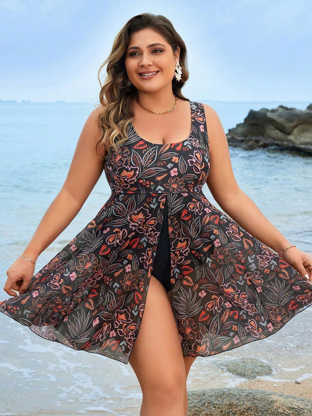 Maiô feminino tipo vestido