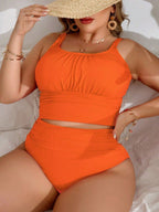 Tankini Feminino Plissado