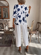 Conjunto Feminino Blusa Meia Manga e Capri
