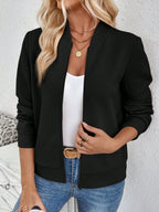 Jaqueta Bomber Feminina Texturizada