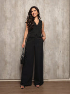 Conjunto Feminino Alfaiataria Calça e Colete