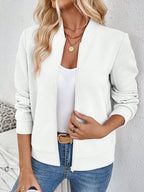 Jaqueta Bomber Feminina Texturizada