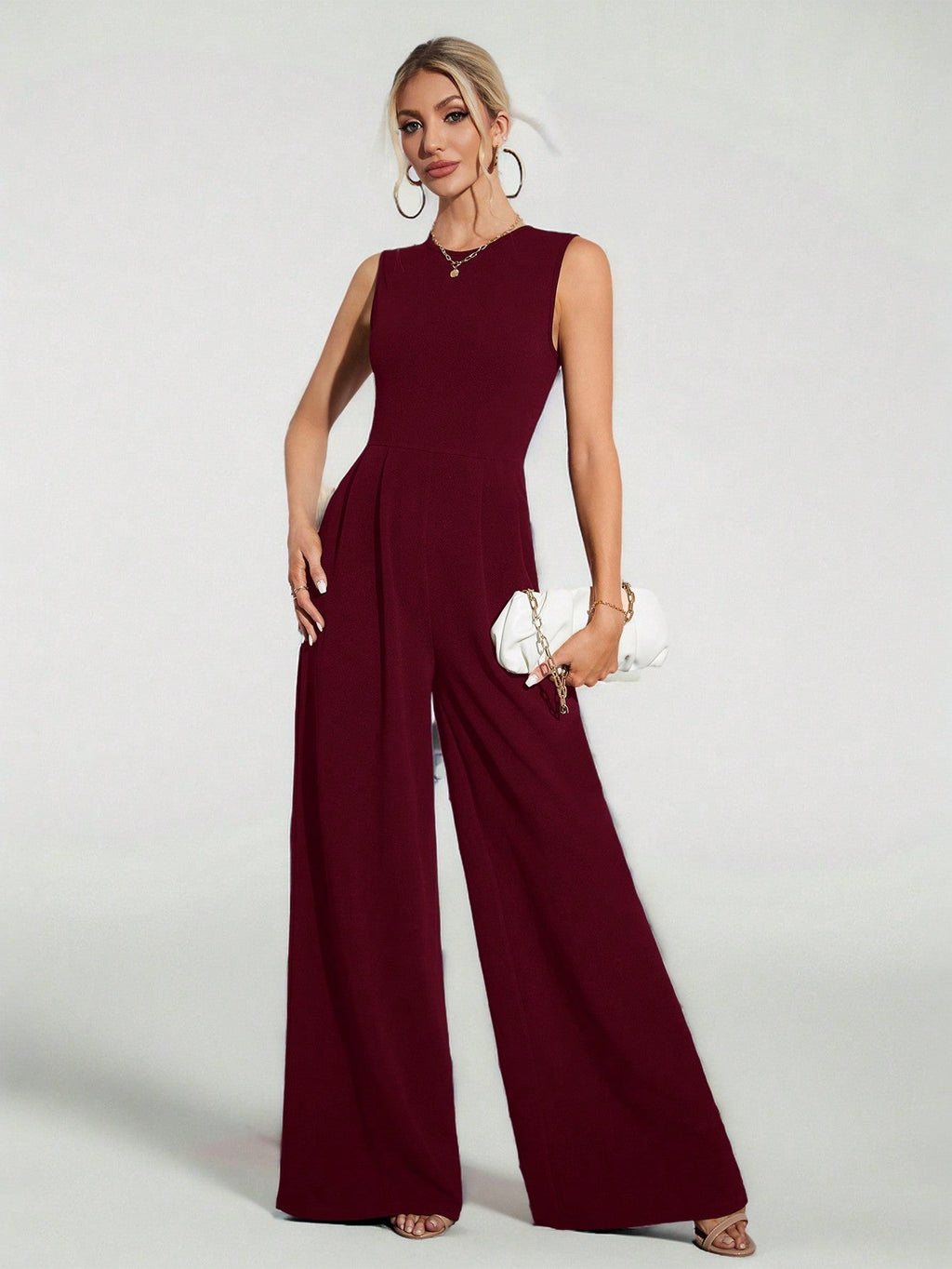 Macacão Feminino Elegante Regata Pantalona