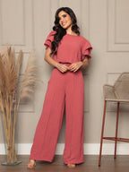 Conjunto Feminino Blusa e Calça Pantalona