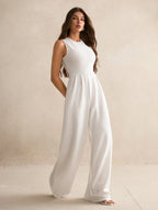 Macacão Feminino Elegante Regata Pantalona