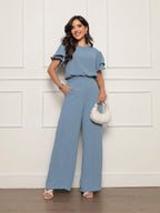 Conjunto Feminino Blusa e Calça Pantalona