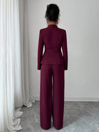 Conjunto Alfaiataria Feminino Social Blazer e Calça