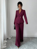 Conjunto Alfaiataria Feminino Social Blazer e Calça