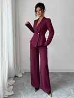 Conjunto Alfaiataria Feminino Social Blazer e Calça