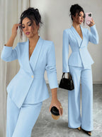 Conjunto Alfaiataria Feminino Social Blazer e Calça