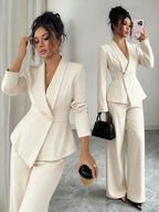 Conjunto Alfaiataria Feminino Social Blazer e Calça