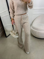 Conjunto de Tricô Mousse Feminino Inverno