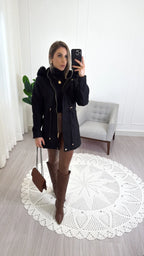 Parka de Lã Batida Suíça – Elegância e Conforto