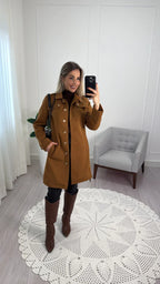 Casaco Trench Coat de Lã Batida Berlim – Elegância e Conforto