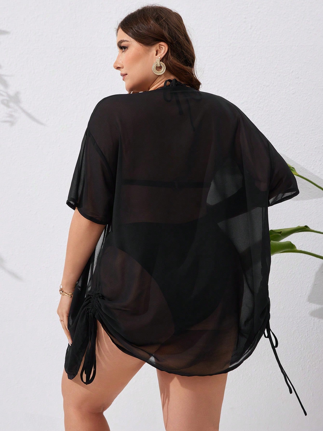 Saída Feminina de praia com nó lateral Fernanda