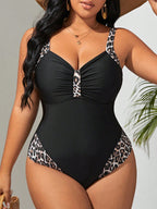 Maiô feminino com Detalhes de Leopardo