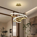 Luminária De Teto Led Pendente 3 Anéis