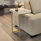 Mesa Lateral de Apoio Sofá Com Espelho