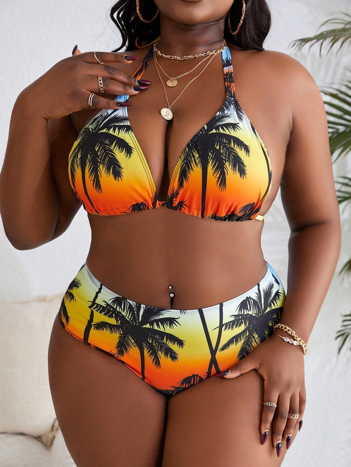 Biquini Feminino (4peças) com Saída e Bandana
