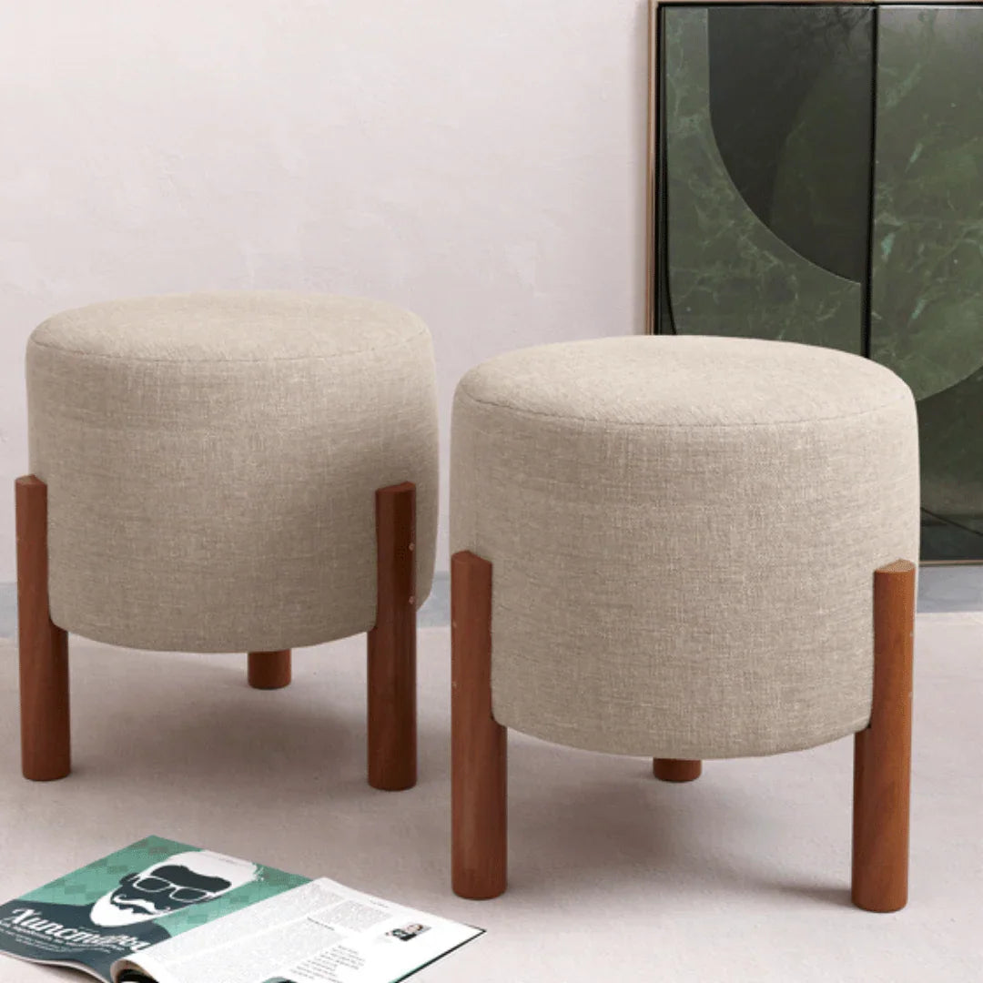 Puff Banqueta Linho Premium Elegante e Conforto