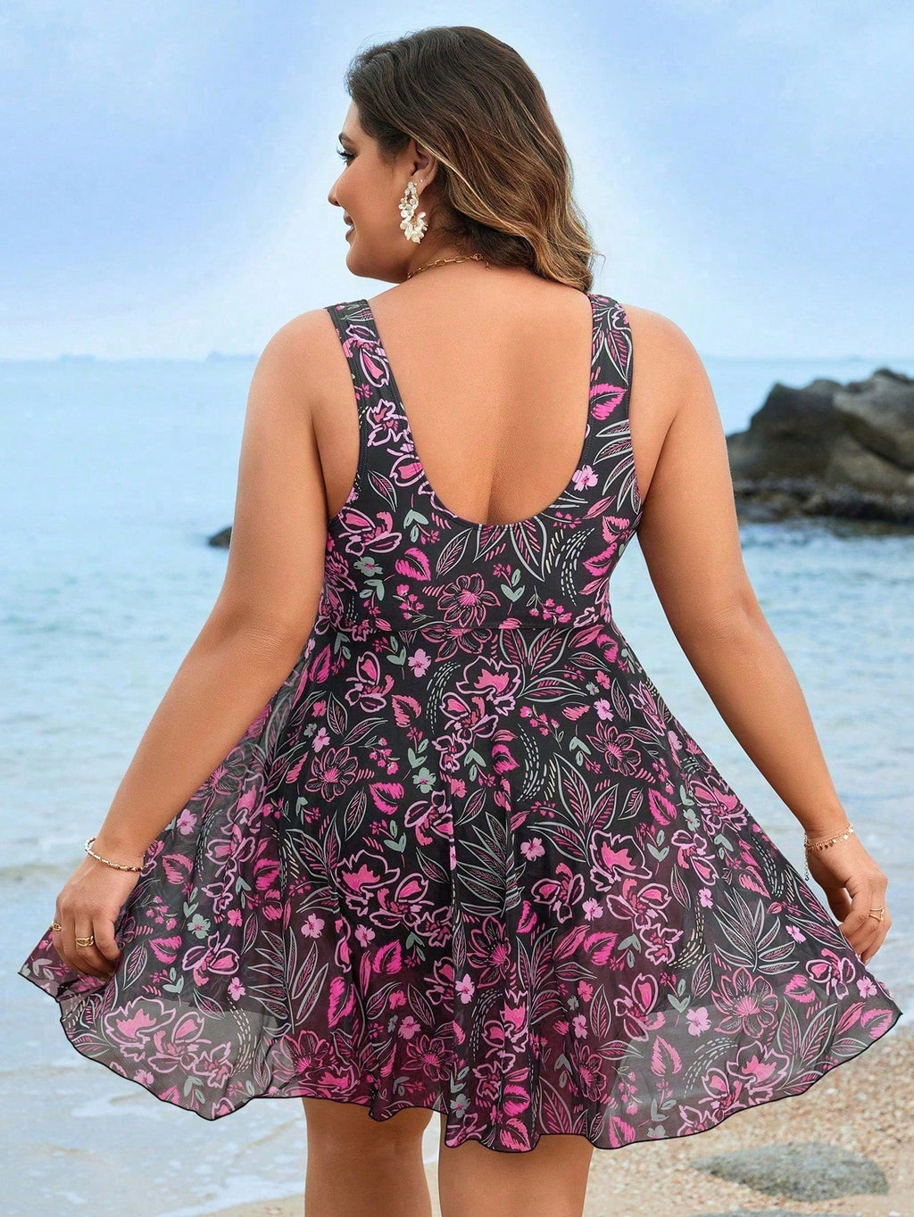 Maiô feminino tipo vestido