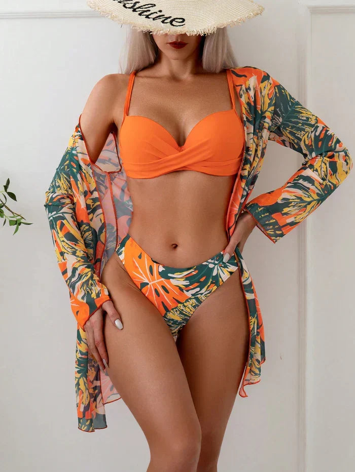 Conjunto Beckan 3 Peças Com Saída de Praia inclusa