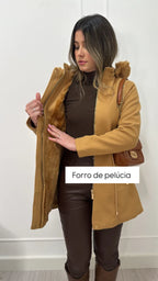 Parka de Lã Batida Suíça – Elegância e Conforto