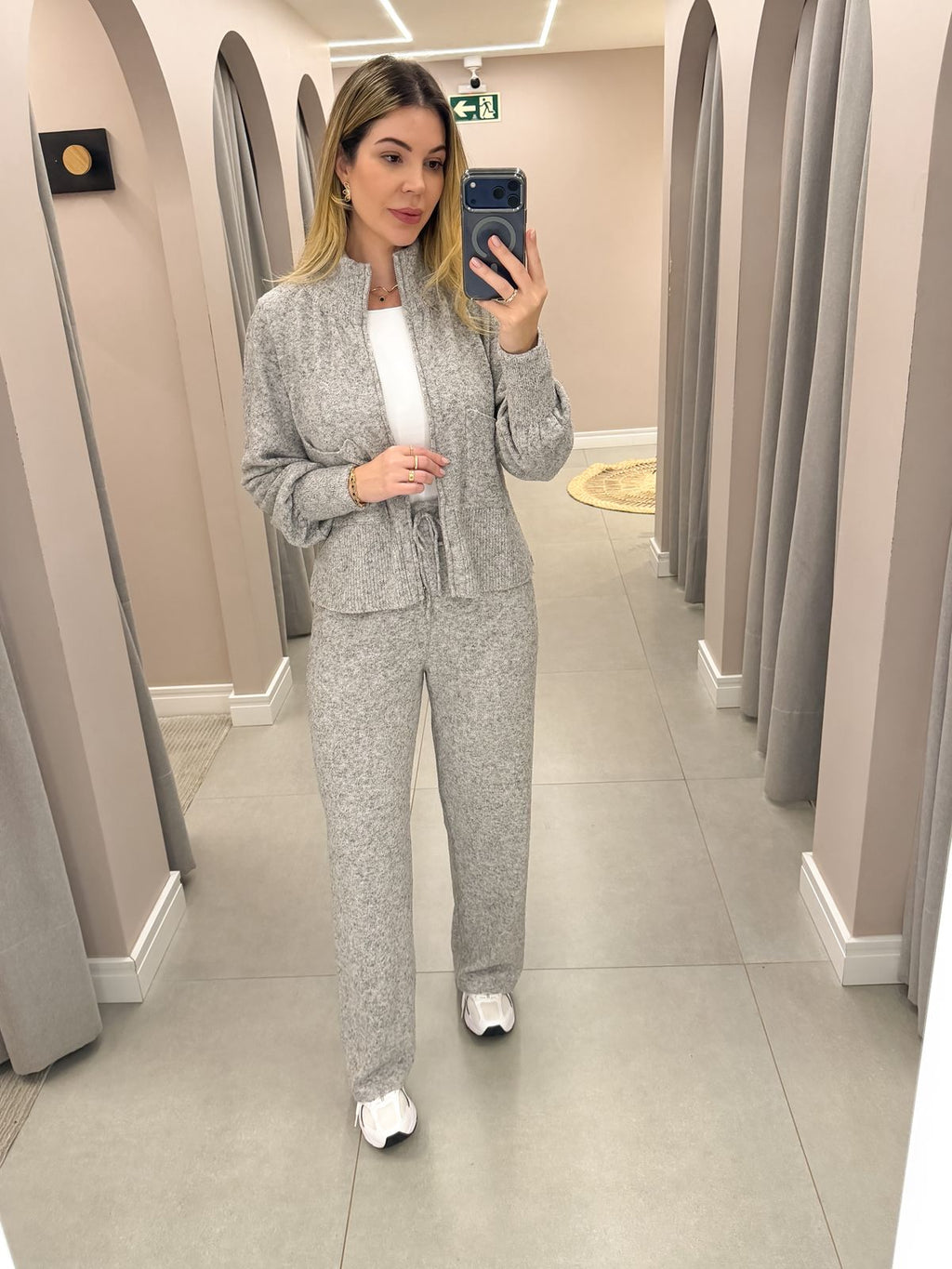 Conjunto Tais® em Tricô Mousse – Elegância e Conforto