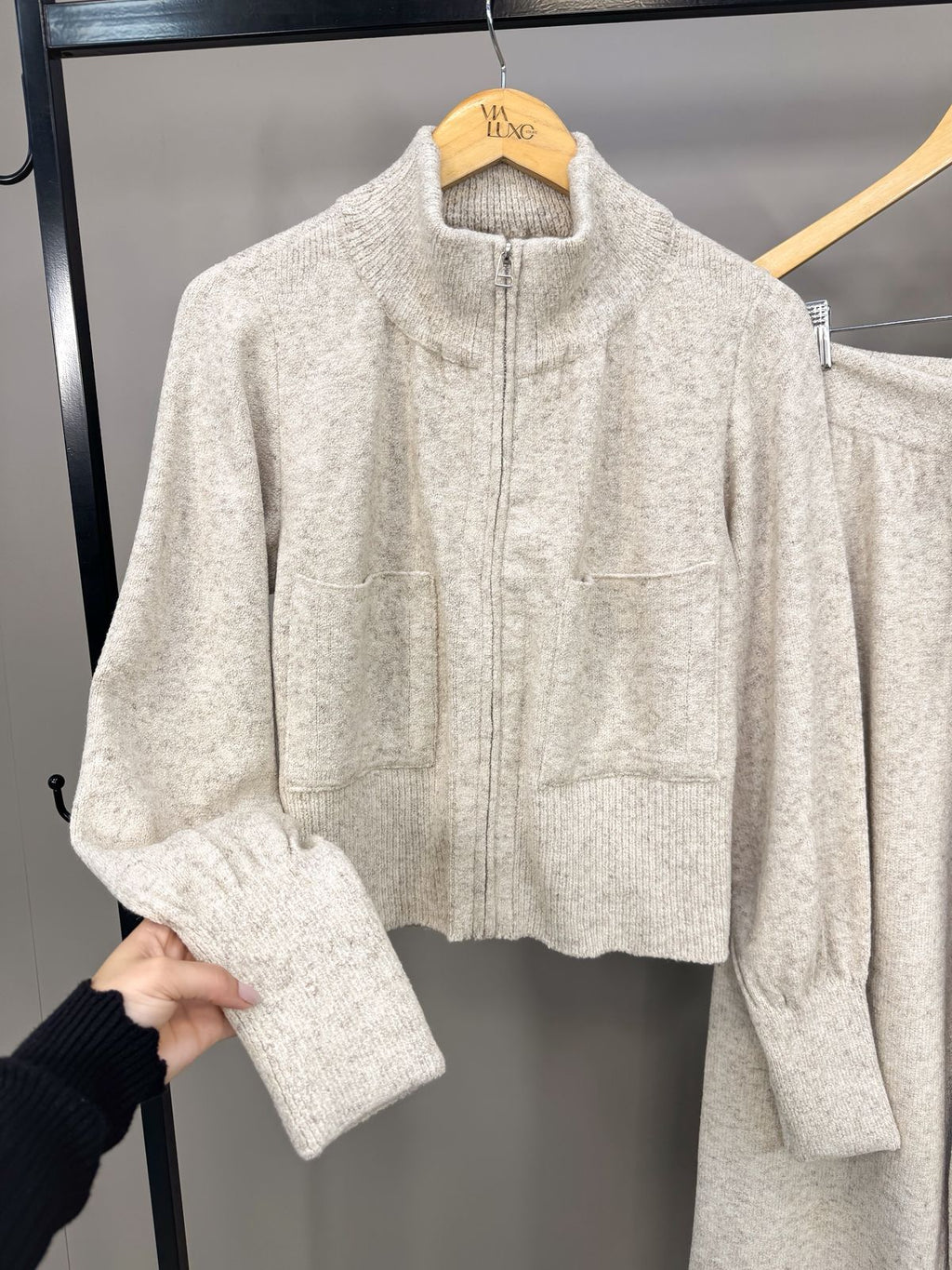 Conjunto Tais® em Tricô Mousse – Elegância e Conforto