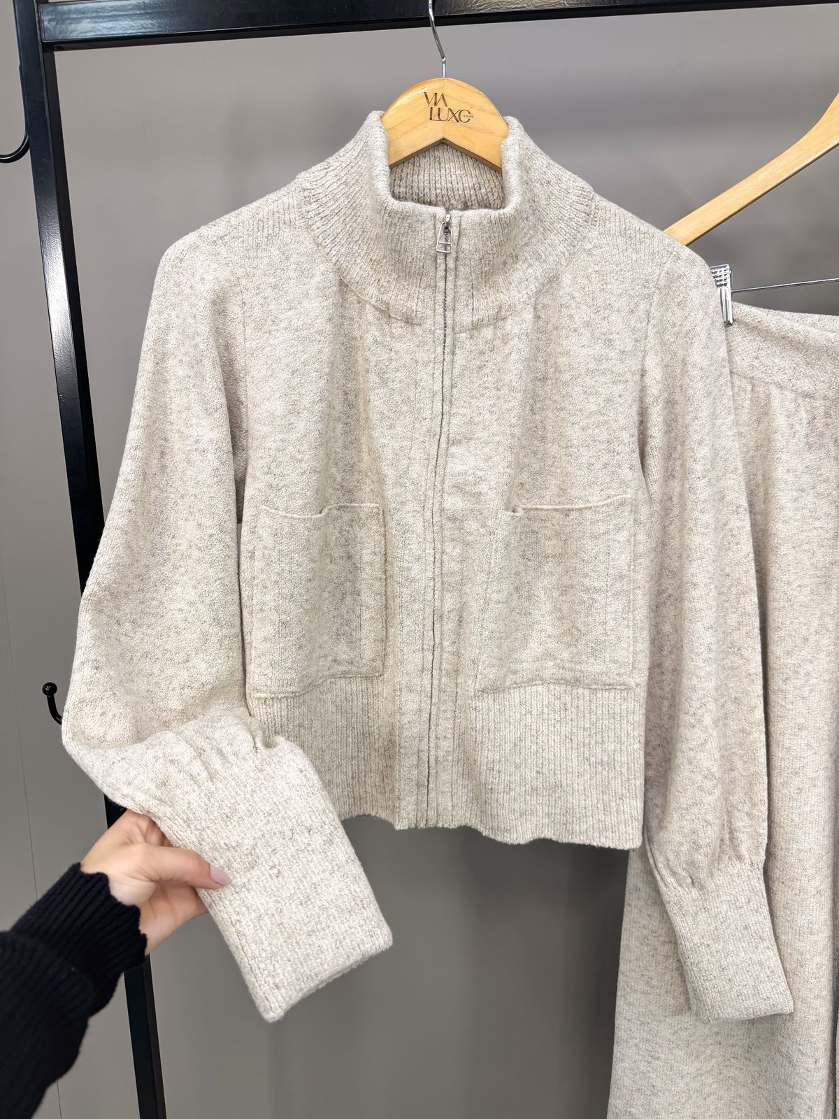Conjunto Tais® em Tricô Mousse – Elegância e Conforto