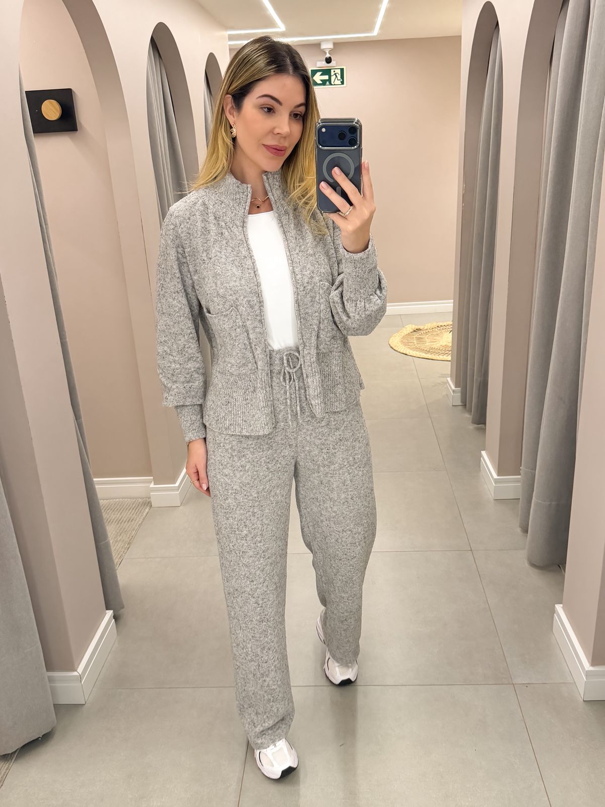 Conjunto Tais® em Tricô Mousse – Elegância e Conforto