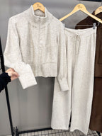 Conjunto Tais® em Tricô Mousse – Elegância e Conforto