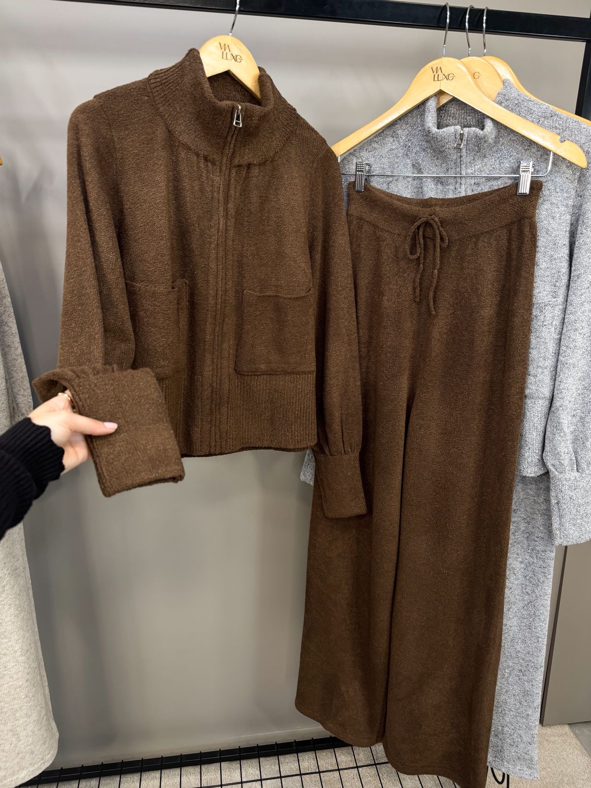 Conjunto Tais® em Tricô Mousse – Elegância e Conforto