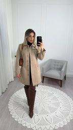 Casaco Trench Coat de Lã Batida Berlim – Elegância e Conforto