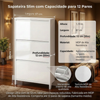Sapateira Fina de Madeira – Com 3 Portas