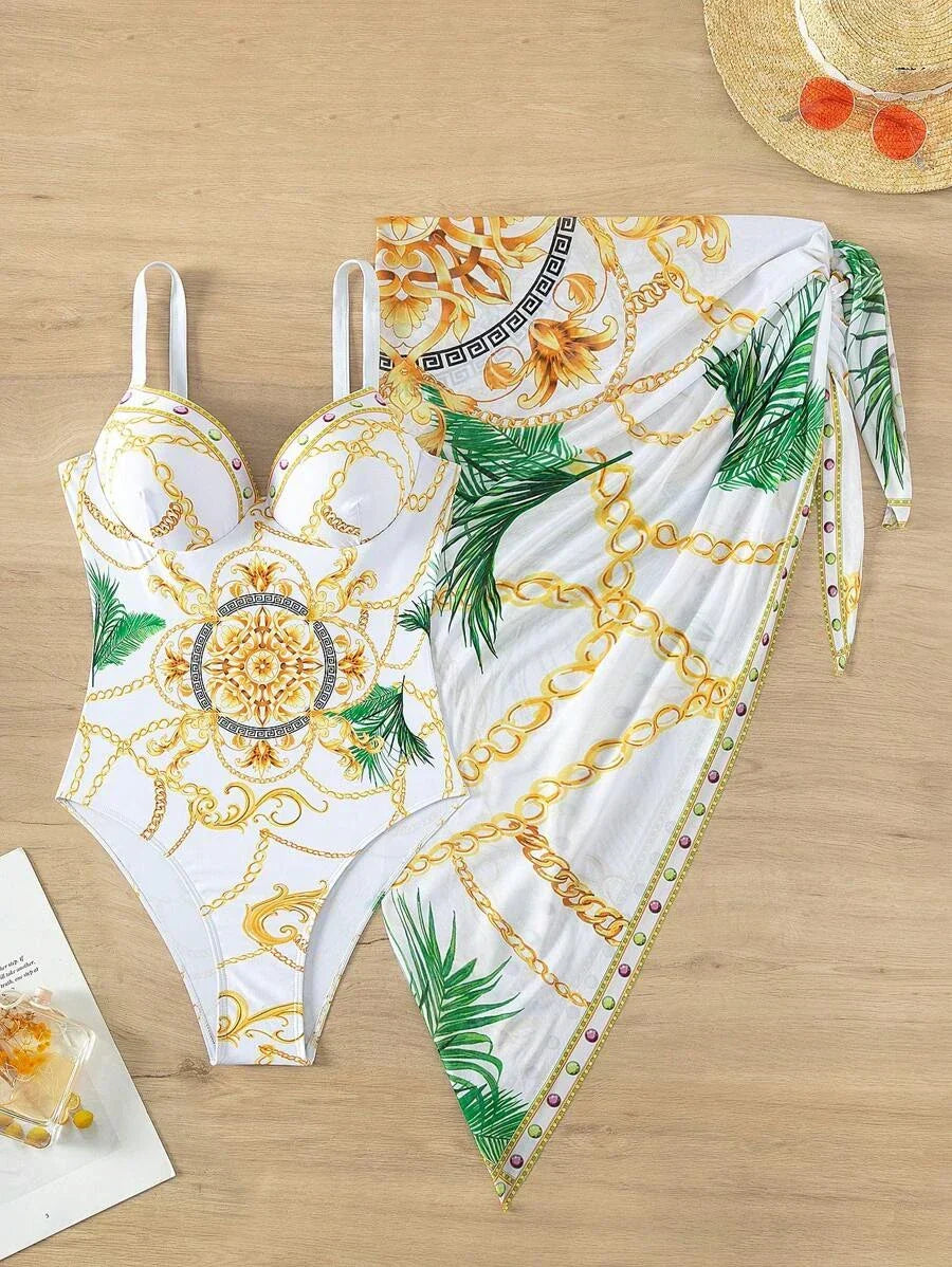 Conjunto Maiô com Saída Glamm