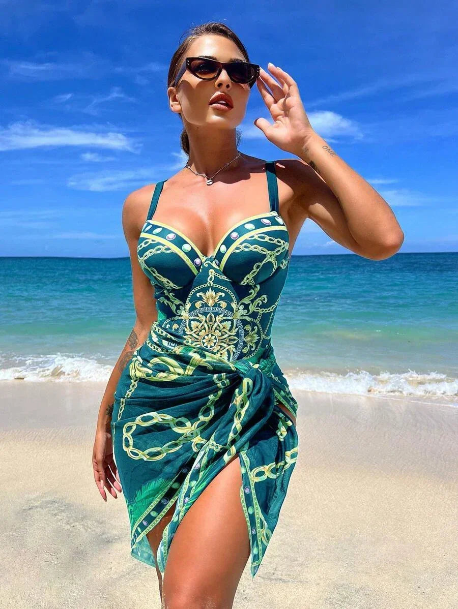 Conjunto Maiô com Saída Glamm