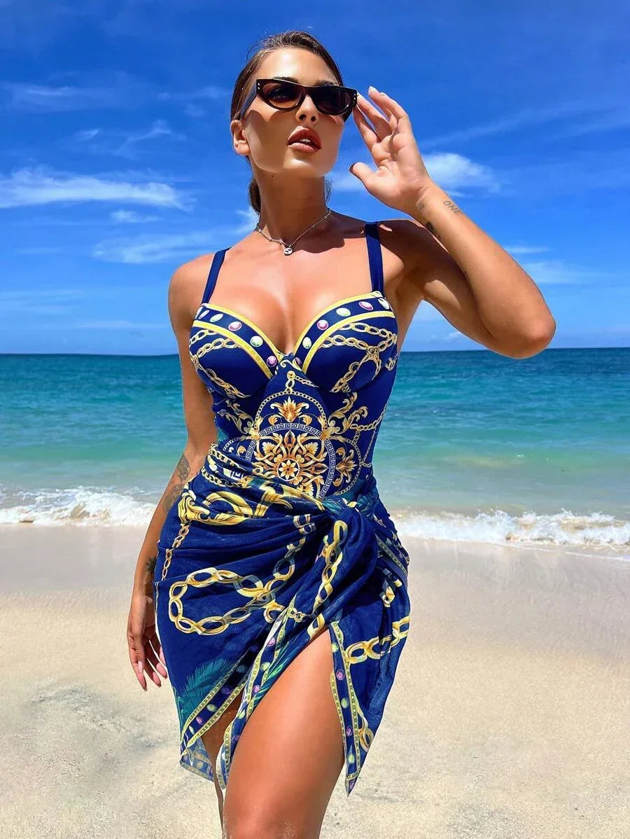 Conjunto Maiô com Saída Glamm