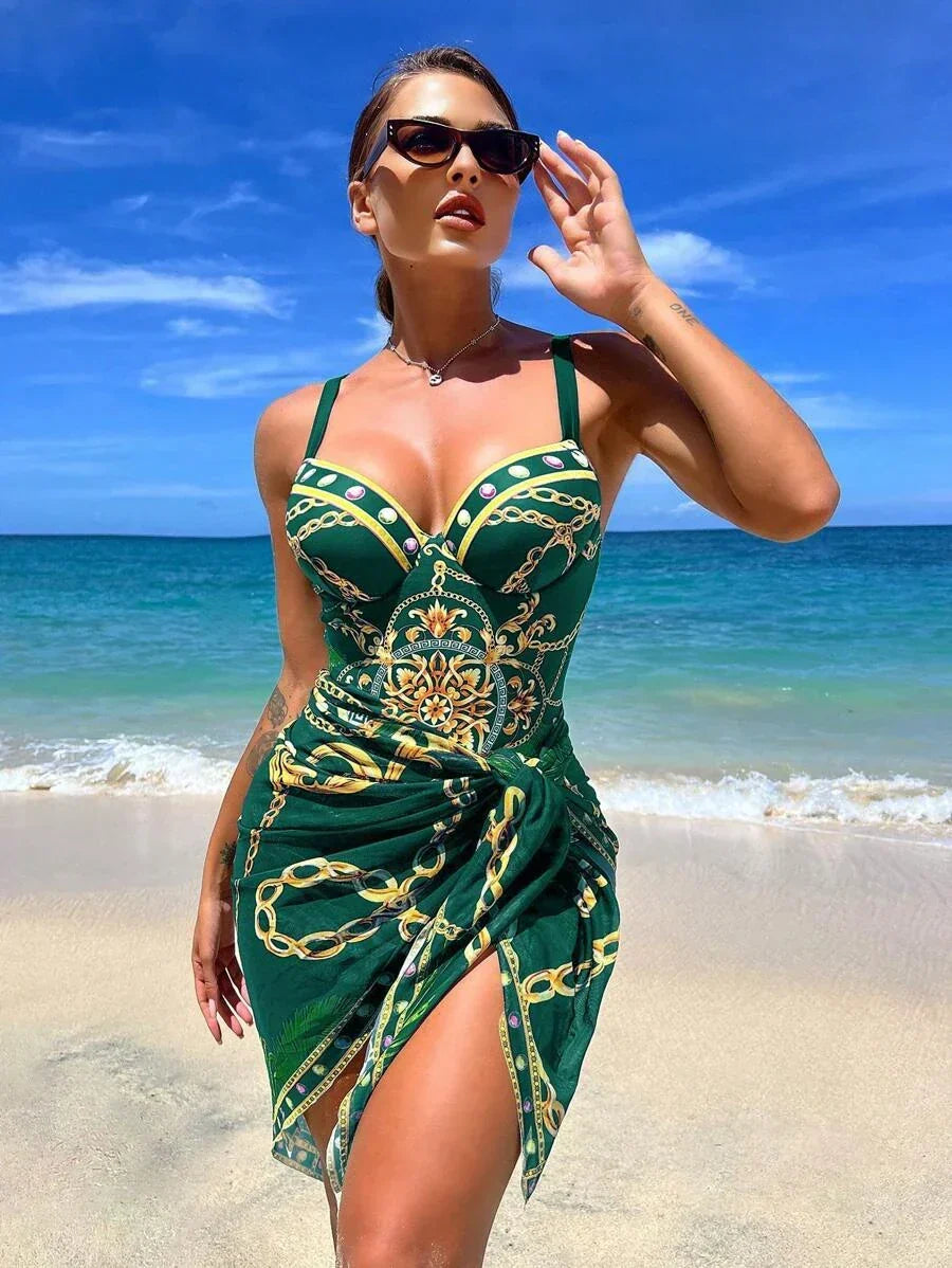 Conjunto Maiô com Saída Glamm