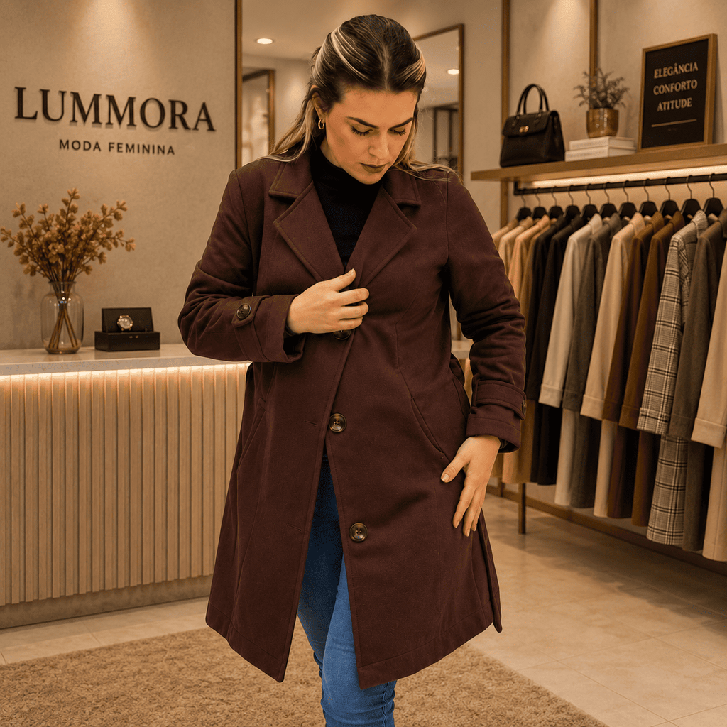 Casaco Feminino Verona® – Elegância e Conforto para os Dias Frios